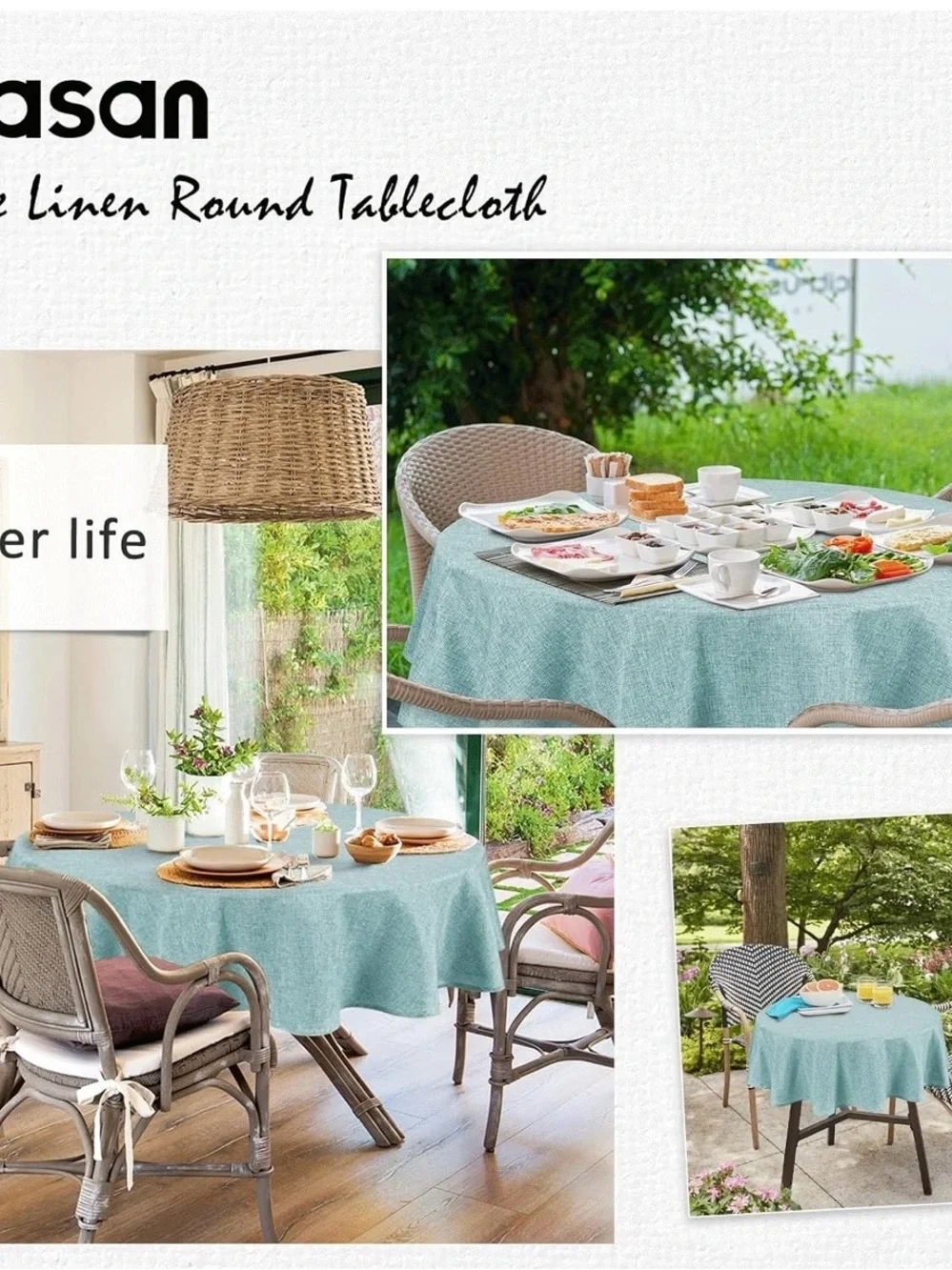 N/A linen tablecloth